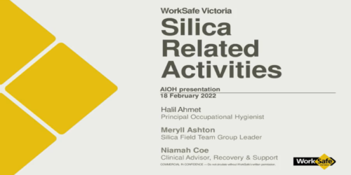 Safe Work VIC - Silica Related Activities