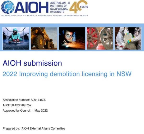 2022 Improving demolition licensing in NSW