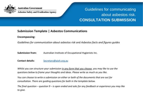 Guidelines for communicating about asbestos risk