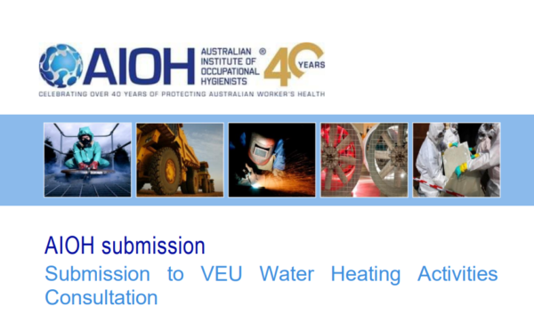 AIOH Submission to Victorian Energy Upgrades (VEU) Water Heating Activities Consultation 2022