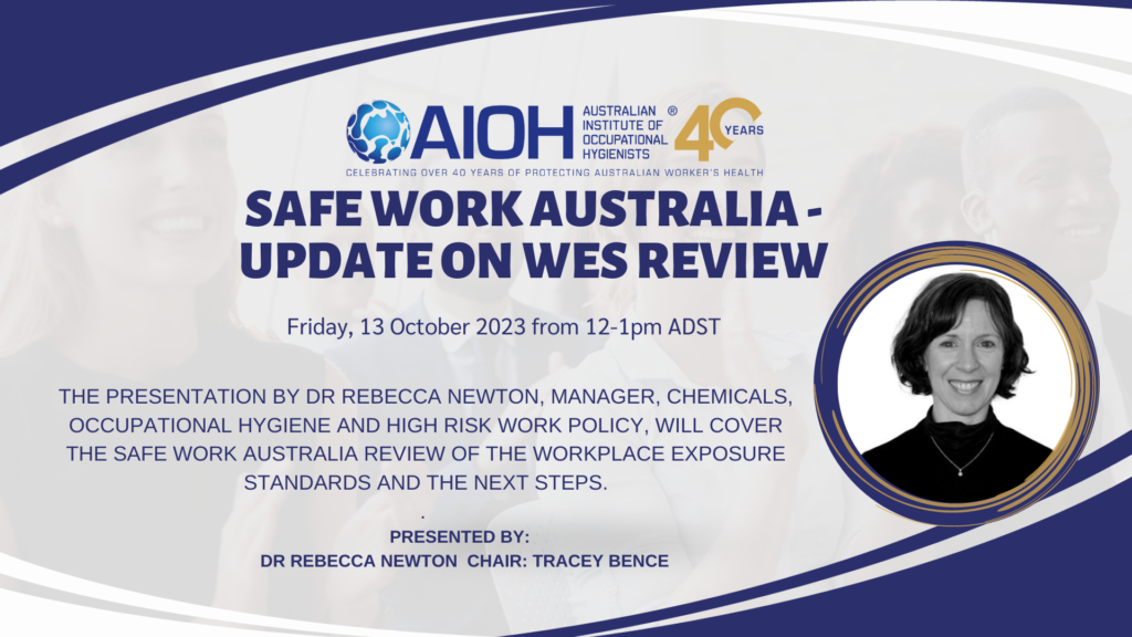 Webinar Recording -  Safe Work Australia – Update on the WES Review