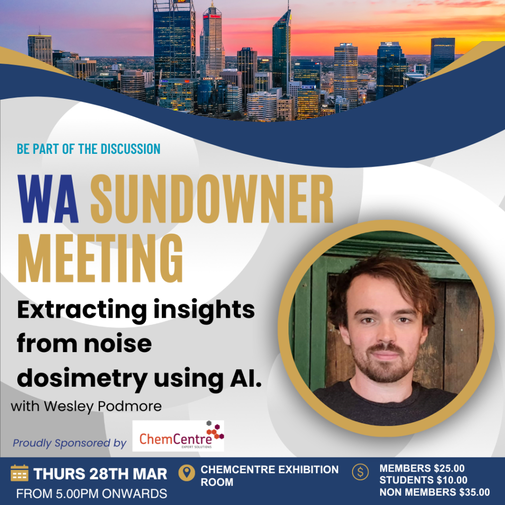 Recording  WA Sundowner - Extracting insights from noise dosimetry using AI. - March 2024