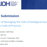 AIOH Submission - Review of Managing the risks of biological hazards at work Code of Practice