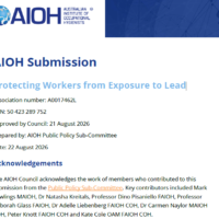 AIOH Submission - Protecting Workers from Exposure to Lead